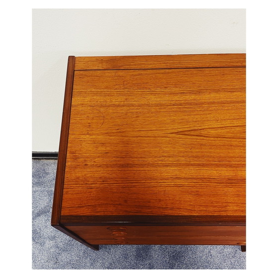 Image 1 of Vintage Teak Kast Met Bureauklep 