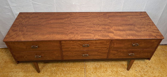 Image 1 of Mid Century Retro Vintage Teak Klein Dressoir Van Schreiber 1960