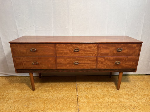 Mid Century Retro Vintage Teak Klein Dressoir Van Schreiber 1960