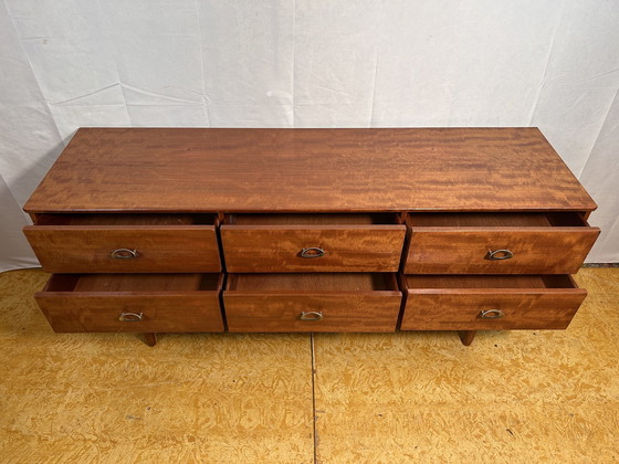 Image 1 of Mid Century Retro Vintage Teak Klein Dressoir Van Schreiber 1960