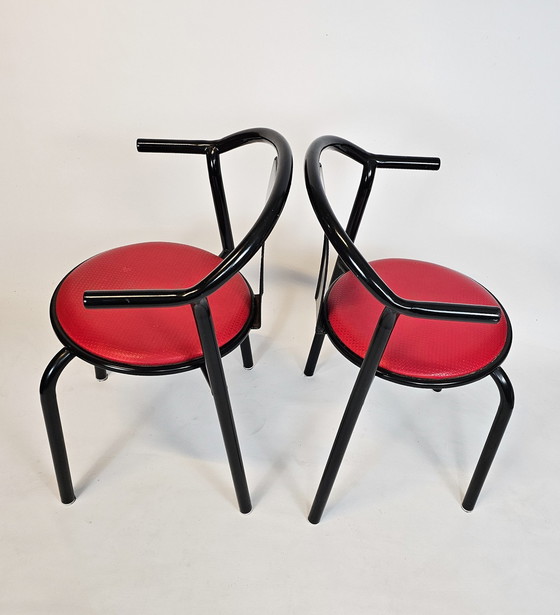 Image 1 of Ikea - Maxmo  - (2) Eetkamerstoelen - Post Modern - Italie - 80'S