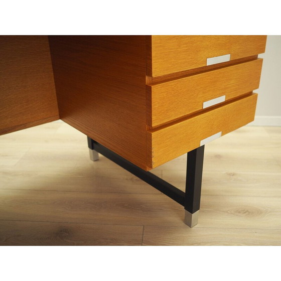 Image 1 of Essenhouten bureau, Deens ontwerp, jaren 1970, fabrikant: Eigil Petersens Møbelfabrik