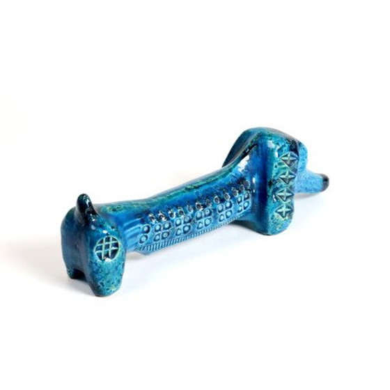 Image 1 of Rimini Blu Dachshund Figure By Bitossi