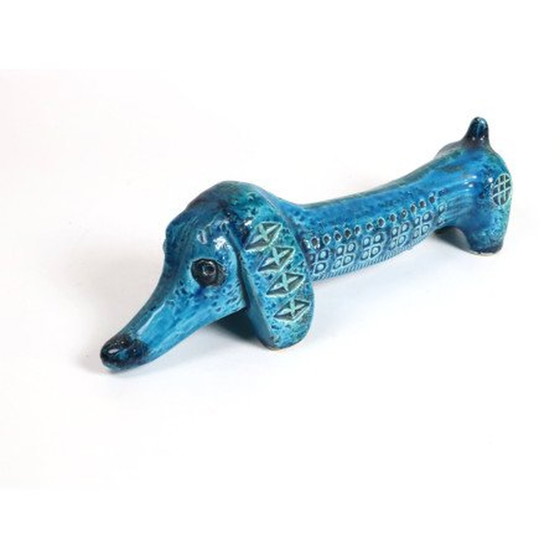 Image 1 of Rimini Blu Dachshund Figure By Bitossi