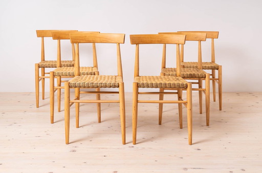 Set van 6 vintage eetkamerstoelen uit Uluv, Tsjecho-Slowakije, 1960