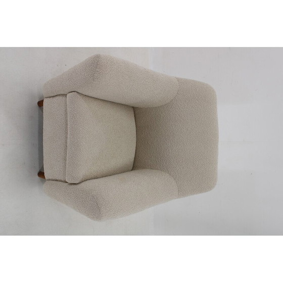 Image 1 of Vintage fauteuil in boucle stof, 1970