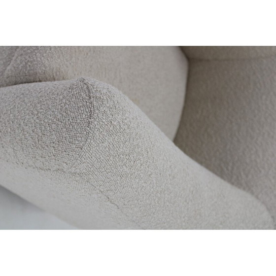 Image 1 of Vintage fauteuil in boucle stof, 1970