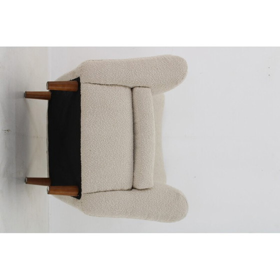 Image 1 of Vintage fauteuil in boucle stof, 1970