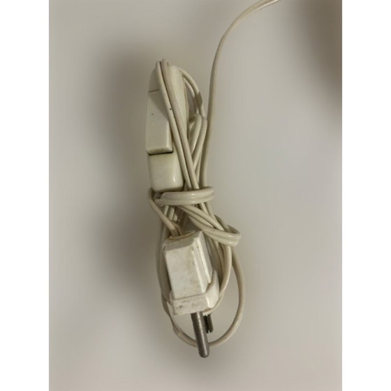 Image 1 of Vintage tafellamp in verchroomd glas en opaal, Italië 1960