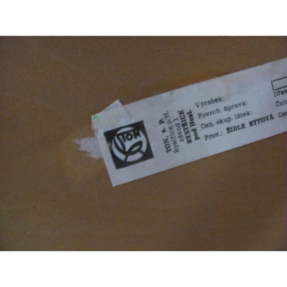 Image 1 of Set van 4 vintage beukenhouten stoelen van Ton, Tsjecho-Slowakije 1970