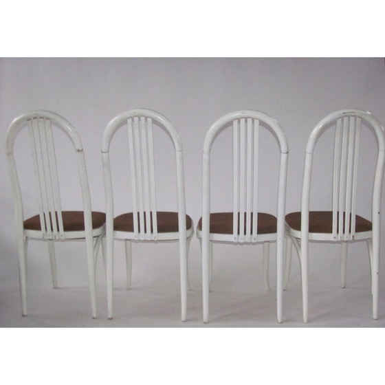 Image 1 of Set van 4 vintage beukenhouten stoelen van Ton, Tsjecho-Slowakije 1970