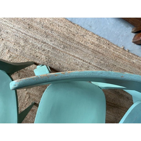 Image 1 of Set van 4 groene vintage bistrostoelen