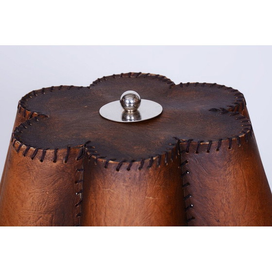 Image 1 of Vintage Art Deco tafellamp van chroomstaal en marmer, Tsjecho-Slowakije 1920