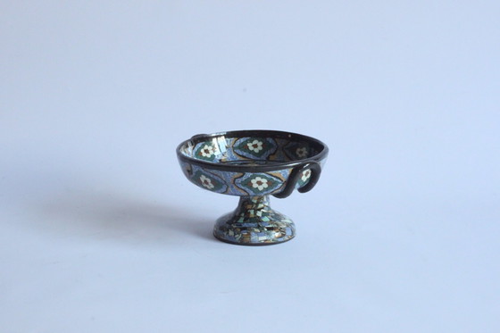 Image 1 of Jean Gerbino Mosaïc Tazza Schaal, Frankrijk 1930S