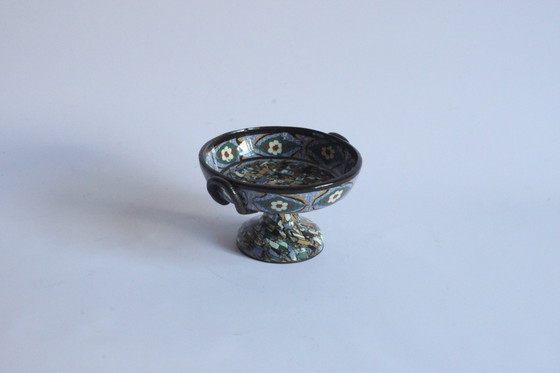 Image 1 of Jean Gerbino Mosaïc Tazza Schaal, Frankrijk 1930S