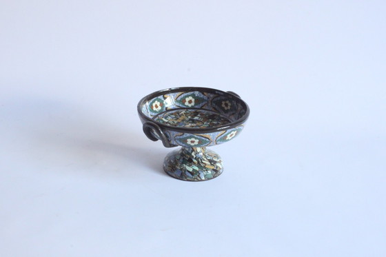 Image 1 of Jean Gerbino Mosaïc Tazza Schaal, Frankrijk 1930S