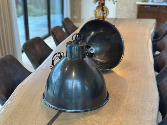 Image 1 of 2 X Vintage Industriële Hanglamp