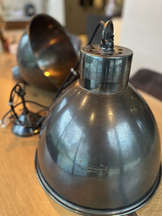 Image 1 of 2 X Vintage Industriële Hanglamp