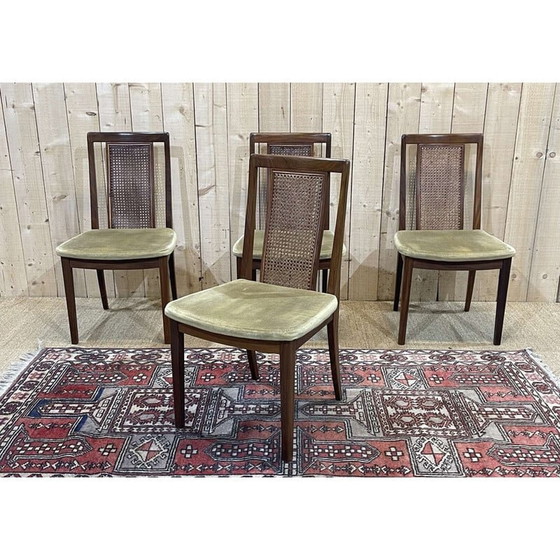 Image 1 of Suite van 4 vintage teakhouten stoelen van G-Plan