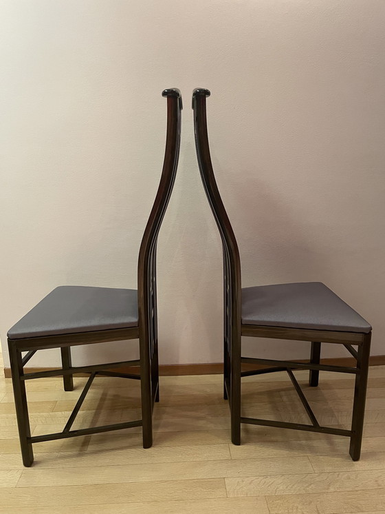 Image 1 of 8X Giorgetti Stoelen  1990-2000