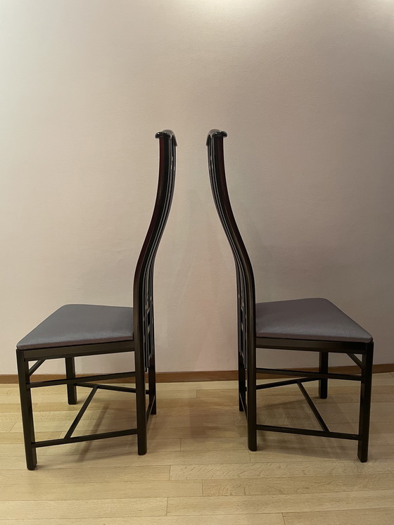 Image 1 of 8X Giorgetti Stoelen  1990-2000