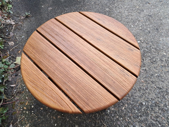 Image 1 of Gloster Teakhouten Bijzettafel 45 cm Doorsnede 40 cm Hoog