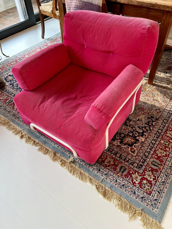 Image 1 of Vintage Rörberg Ikea Fauteuil ‘70 Roze