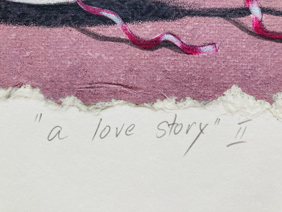 Image 1 of Sharon Amir - Vintage Zeefdruk Ei - "A Love Story I I" - Z L