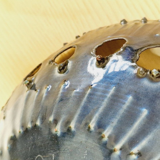 Image 1 of Vintage geëmailleerde koperen fruitschaal van Laurana Pesaro, 1970