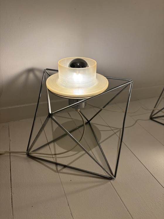 Image 1 of Sculptural Poliedra Floor Lamp By Felice Ragazzo For Guzzini, Italy, 1970S