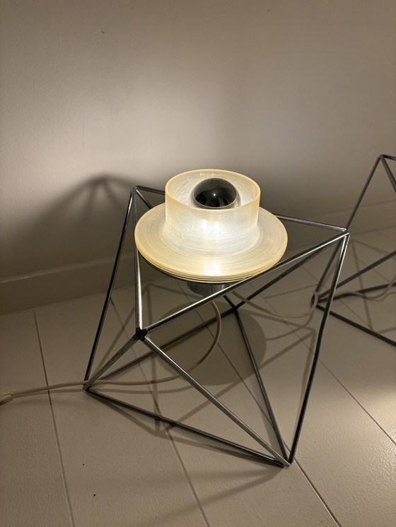 Image 1 of Sculptural Poliedra Floor Lamp By Felice Ragazzo For Guzzini, Italy, 1970S