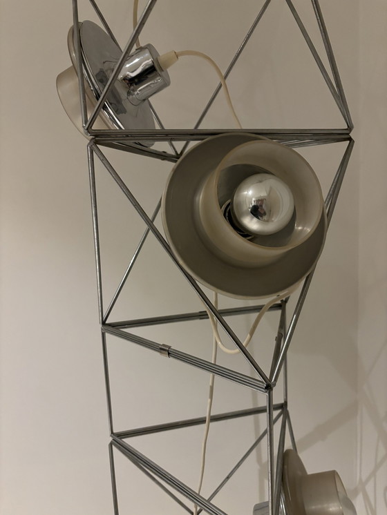 Image 1 of Sculptural Poliedra Floor Lamp By Felice Ragazzo For Guzzini, Italy, 1970S