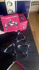 3x vintage Stoff Nagel Kandelaar