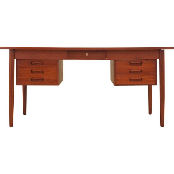 Image 1 of Teakhouten bureau, Deens ontwerp, jaren 1960, productie: Denemarken