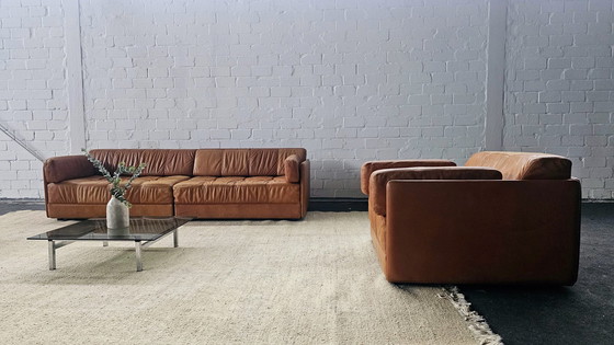 Image 1 of Walter Knoll 60s 70s Mid Century Vintage Loft Studio Zitgroep Bank Fauteuil Sofa