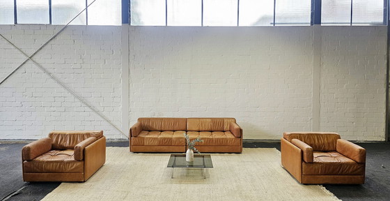 Image 1 of Walter Knoll 60s 70s Mid Century Vintage Loft Studio Zitgroep Bank Fauteuil Sofa