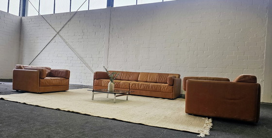 Image 1 of Walter Knoll 60s 70s Mid Century Vintage Loft Studio Zitgroep Bank Fauteuil Sofa