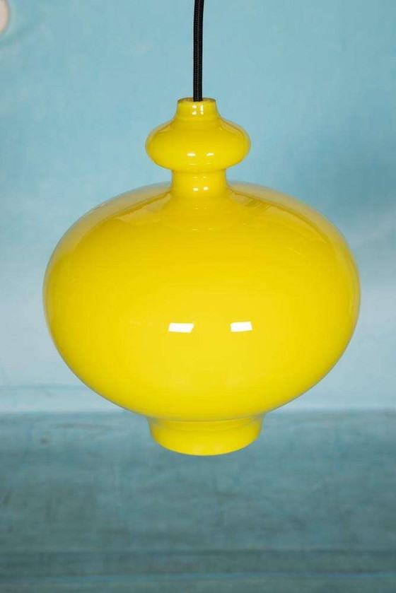 Image 1 of Vintage glazen hanglamp Hans agne Jakobssen