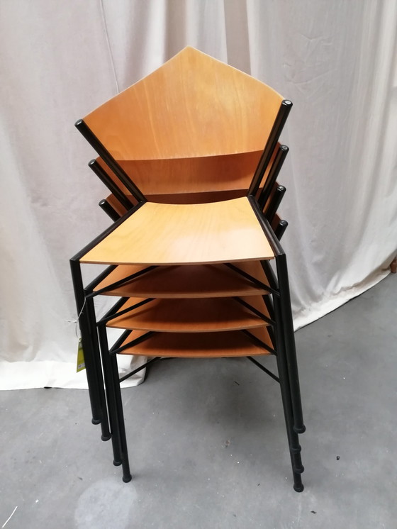 Image 1 of 4x D-tec Memphis style Stoelen