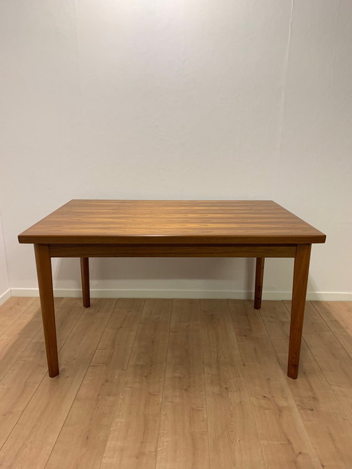 Uitschuifbare teakhouten eettafel, att. Brdr. Furbo, 1960