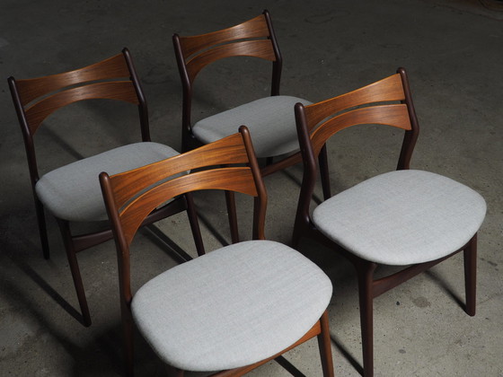 Image 1 of 4X Erik Buch Model 310 Eetkamerstoelen