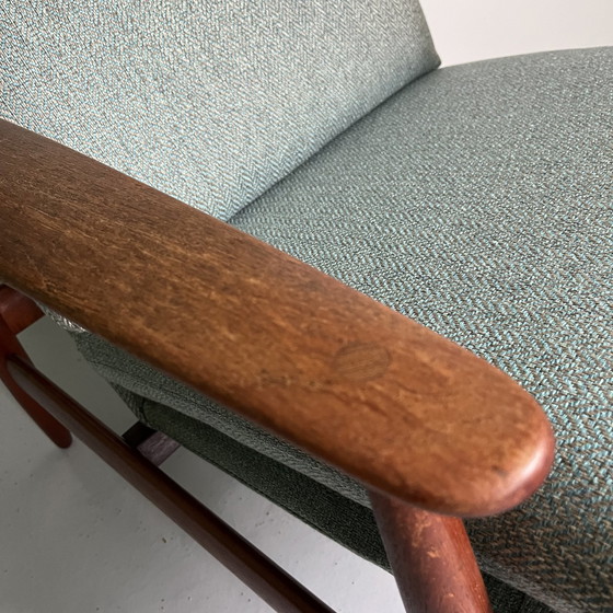 Image 1 of 1960S Deense teakhouten 'fauteuil' model 350 van Poul Volther voor Frem Røjle