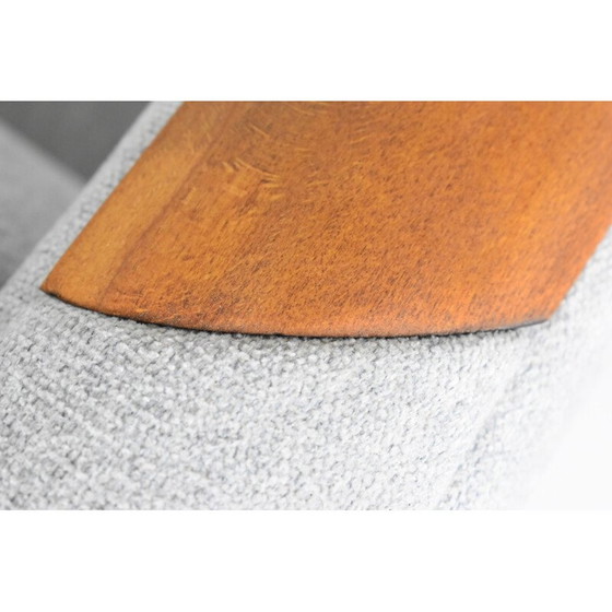 Image 1 of Vintage DDR fauteuil grijs stof 1960