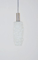 Vintage hanglamp in glas met organische vorm van Napako, jaren '60