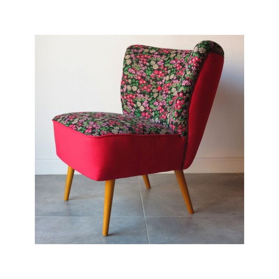 Image 1 of Vintage bloemencocktailstoel, 1950