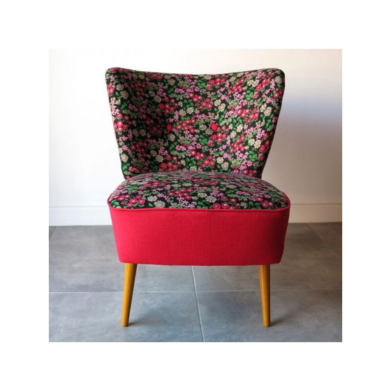 Image 1 of Vintage bloemencocktailstoel, 1950