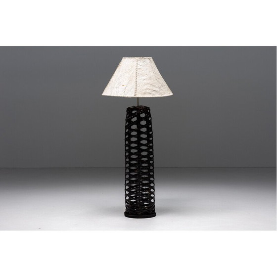 Image 1 of Vintage rotan vloerlamp, Frankrijk 1980