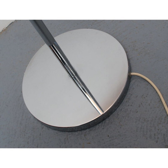 Image 1 of Vintage vloerlamp in chroom en opaline glas van Kaiser Leuchten, 1970