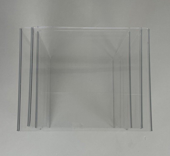 Image 1 of 3 X Vintage Plexiglas Nesting Tables Mimiset 