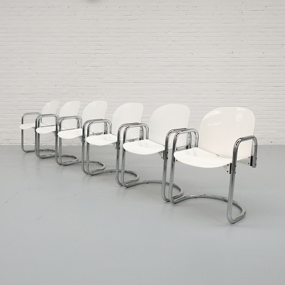 Image 1 of Scarpa Dialogo Chairs B&B Italia Set van 6